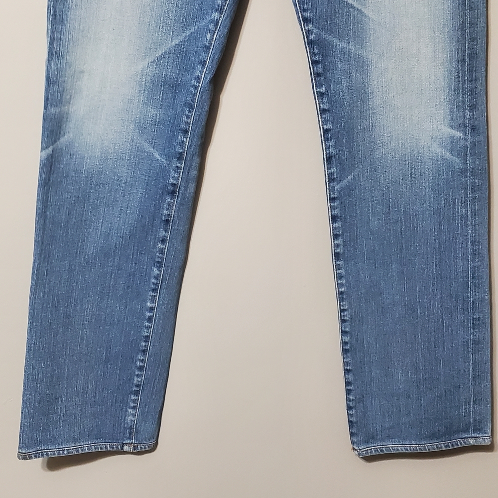 Ag Adriano Goldschmied Matchbox Light Blue Slim Straight Jeans Women's Size 31 - Picture 3 of 9